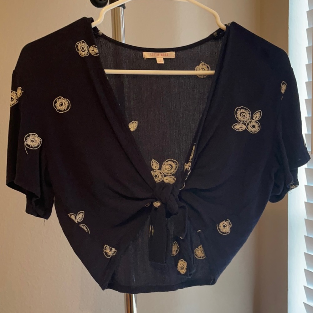 Lottie Moss, Size Medium (m) embroidered top